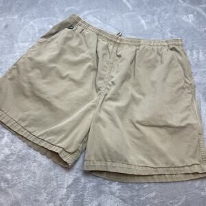 Crazy Shirts Hawaii Original Shorts Mens 2XL Khaki‎ Tan 5.5" Drawstring Beach